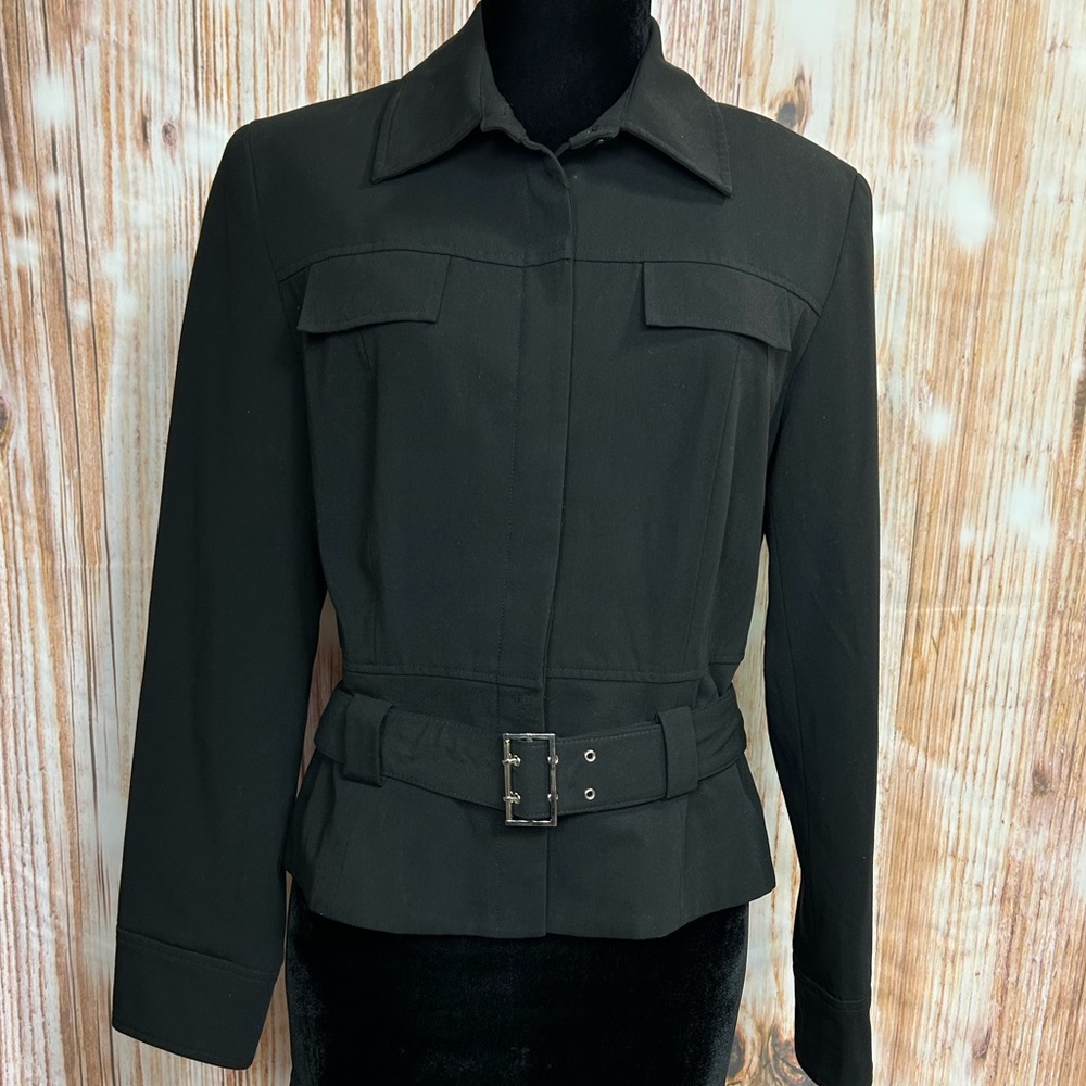 Bandolino Belted‎ Black Blazer